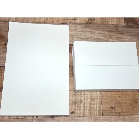 21 White Blank Greeting Cards & Envelopes Set For Painting , Stenciling - Picture 1 of 3